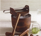 Danish Ice Bucket with Tongs